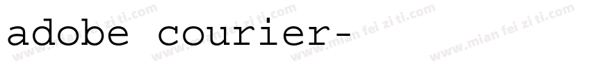 adobe courier字体转换